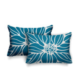 Moira Floral Reversible Indoor/Outdoor Rectangular Pillow