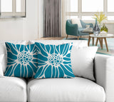 Moira Floral Reversible Indoor/Outdoor Square Pillow