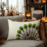 Mota Turkey Reversible Indoor/Outdoor Rectangular Pillow in Chartreuse - Size 25x18