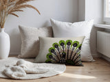 Mota Turkey Reversible Indoor/Outdoor Rectangular Pillow in Chartreuse - Size 25x18