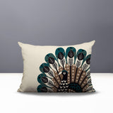 Mota Turkey Reversible Indoor/Outdoor Rectangular Pillow in Emerald - Size 25x18