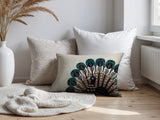 Mota Turkey Reversible Indoor/Outdoor Rectangular Pillow in Emerald - Size 25x18