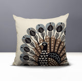 Mota Turkey Reversible Indoor/Outdoor Square Pillow in Gray - Size 20x20
