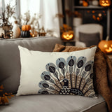 Mota Turkey Reversible Indoor/Outdoor Rectangular Pillow in Gray - Size 25x18