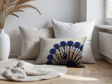 Mota Turkey Reversible Indoor/Outdoor Rectangular Pillow in Navy Blue - Size 25x18