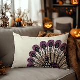 Mota Turkey Reversible Indoor/Outdoor Rectangular Pillow in Purple - Size 25x18