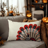 Mota Turkey Reversible Indoor/Outdoor Rectangular Pillow in Red - Size 25x18