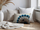 Mota Turkey Reversible Indoor/Outdoor Rectangular Pillow in Turquoise - Size 25x18