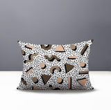 Moxo Abstract Reversible Indoor/Outdoor Lumbar Pillow
