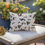 Moxo Abstract Reversible Indoor/Outdoor Lumbar Pillow