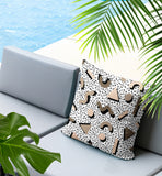 Moxo Abstract Reversible Indoor/Outdoor Square Pillow