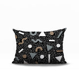 Moxo Abstract Reversible Indoor/Outdoor Lumbar Pillow