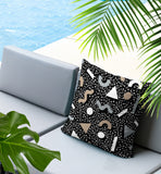 Moxo Abstract Reversible Indoor/Outdoor Square Pillow