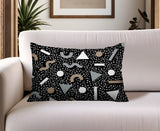 Moxo Abstract Reversible Indoor/Outdoor Lumbar Pillow