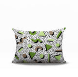 Moxo Abstract Reversible Indoor/Outdoor Lumbar Pillow