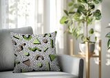 Moxo Abstract Reversible Indoor/Outdoor Square Pillow