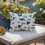 Moxo Abstract Reversible Indoor/Outdoor Lumbar Pillow