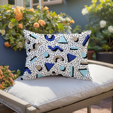 Moxo Abstract Reversible Indoor/Outdoor Lumbar Pillow