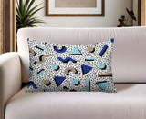 Moxo Abstract Reversible Indoor/Outdoor Lumbar Pillow