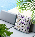 Moxo Abstract Reversible Indoor/Outdoor Square Pillow