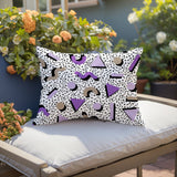 Moxo Abstract Reversible Indoor/Outdoor Lumbar Pillow