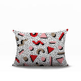 Moxo Abstract Reversible Indoor/Outdoor Lumbar Pillow