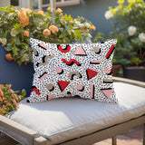 Moxo Abstract Reversible Indoor/Outdoor Lumbar Pillow