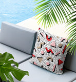 Moxo Abstract Reversible Indoor/Outdoor Square Pillow
