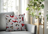 Moxo Abstract Reversible Indoor/Outdoor Square Pillow