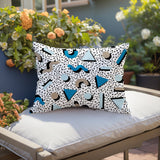 Moxo Abstract Reversible Indoor/Outdoor Lumbar Pillow