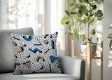 Moxo Abstract Reversible Indoor/Outdoor Square Pillow