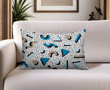 Moxo Abstract Reversible Indoor/Outdoor Lumbar Pillow