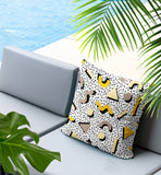 Moxo Abstract Reversible Indoor/Outdoor Square Pillow
