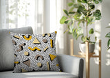 Moxo Abstract Reversible Indoor/Outdoor Square Pillow
