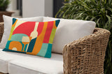 Fairbanks Wine Bottle Lumbar Indoor/Outdoor Throw Pillow