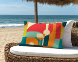 Fairbanks Wine Bottle Lumbar Indoor/Outdoor Throw Pillow