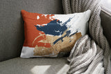 Muya Abstract Outdoor Reversible Throw Rectangular Pillow