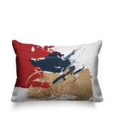 Muya Abstract Outdoor Reversible Throw Rectangular Pillow