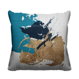 Muya Abstract Outdoor Reversible Throw Square Pillow