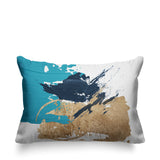 Muya Abstract Outdoor Reversible Throw Rectangular Pillow