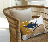 Muya Abstract Outdoor Reversible Throw Rectangular Pillow