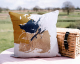 Muya Abstract Outdoor Reversible Throw Square Pillow