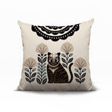 Nara Tiger Reversible Indoor/Outdoor Square Pillow