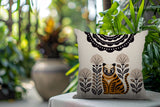 Nara Tiger Reversible Indoor/Outdoor Square Pillow