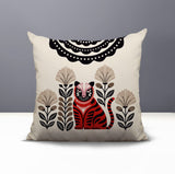 Nara Tiger Reversible Indoor/Outdoor Square Pillow