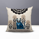 Nara Tiger Reversible Indoor/Outdoor Square Pillow