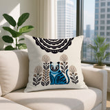 Nara Tiger Reversible Indoor/Outdoor Square Pillow