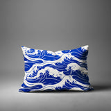 Copley Ocean Waves Lumbar Indoor/Outdoor Throw Pillow