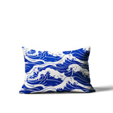 Copley Ocean Waves Lumbar Indoor/Outdoor Throw Pillow