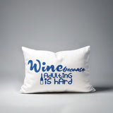 Davey Wine Lumbar Indoor/Outdoor Throw Pillow